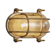 Helford Outdoor Wall Light in Brass or Nickel