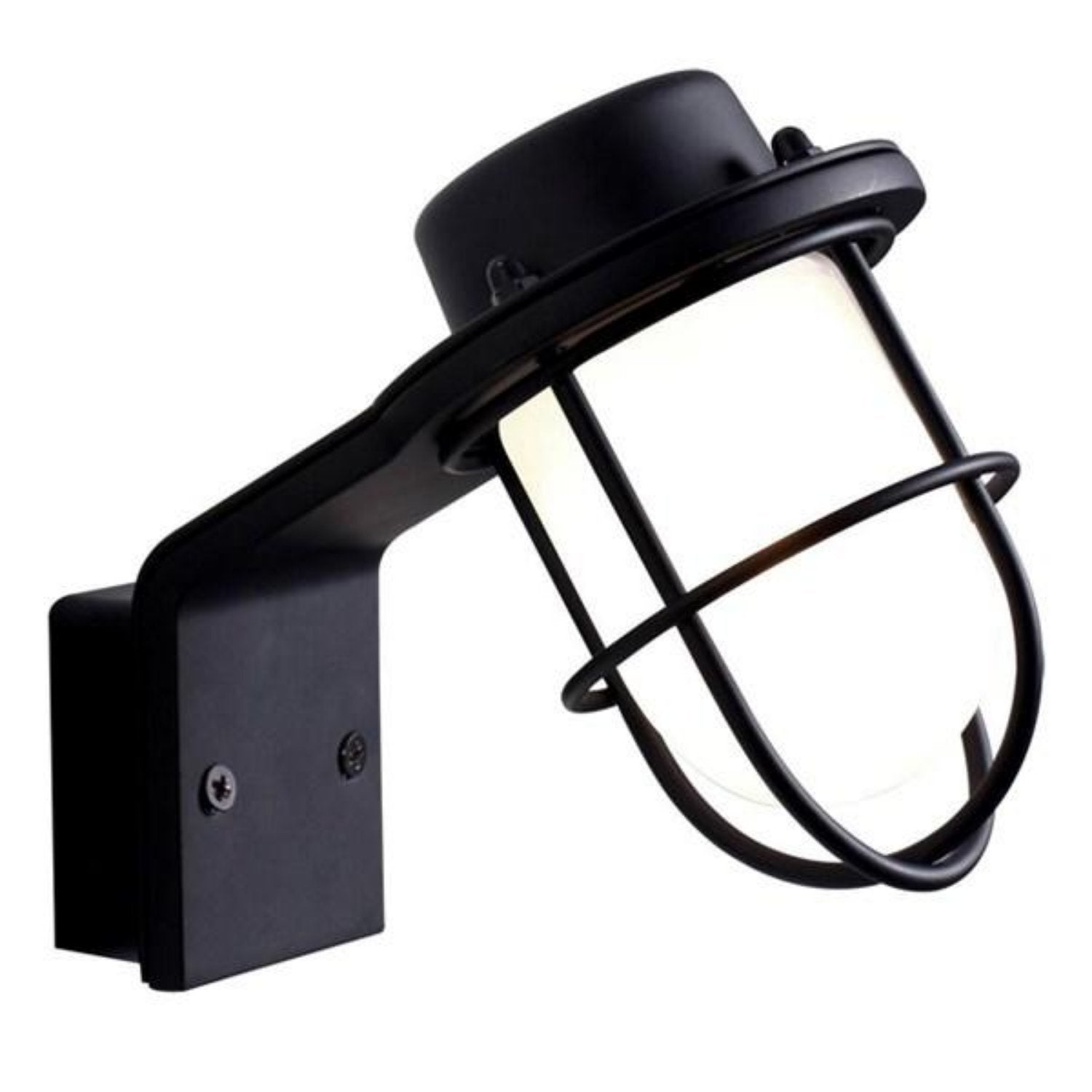 Marina Bathroom Wall Light in Black or Chrome