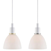 Ray 2-Kit Pendant Light in White, Black or Chrome