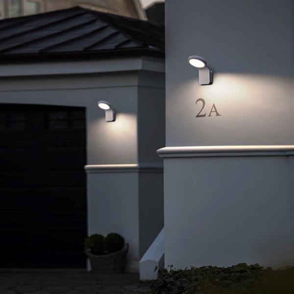 Marina Flatline Outdoor LED Wall Light 10w in White or Black