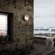 Polperro Outdoor Wall Light in Brass or Nickel