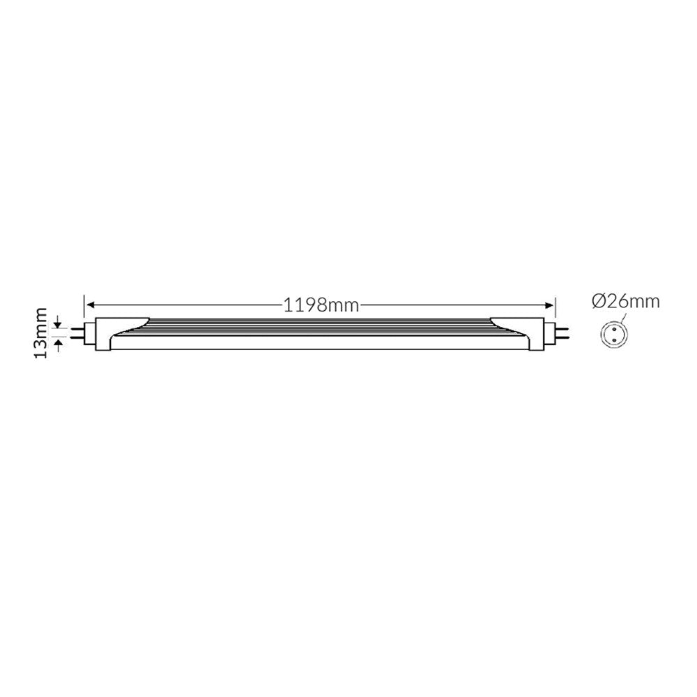 20w LED T8 4 Foot Globe Cool White 4500k, Daylight 6500k VBLFT-545-F-XX