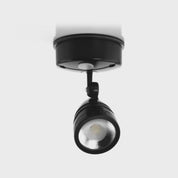 Havit Lighting Focus Polycarbonate Black Single Adjustable Spot Light With Sensor