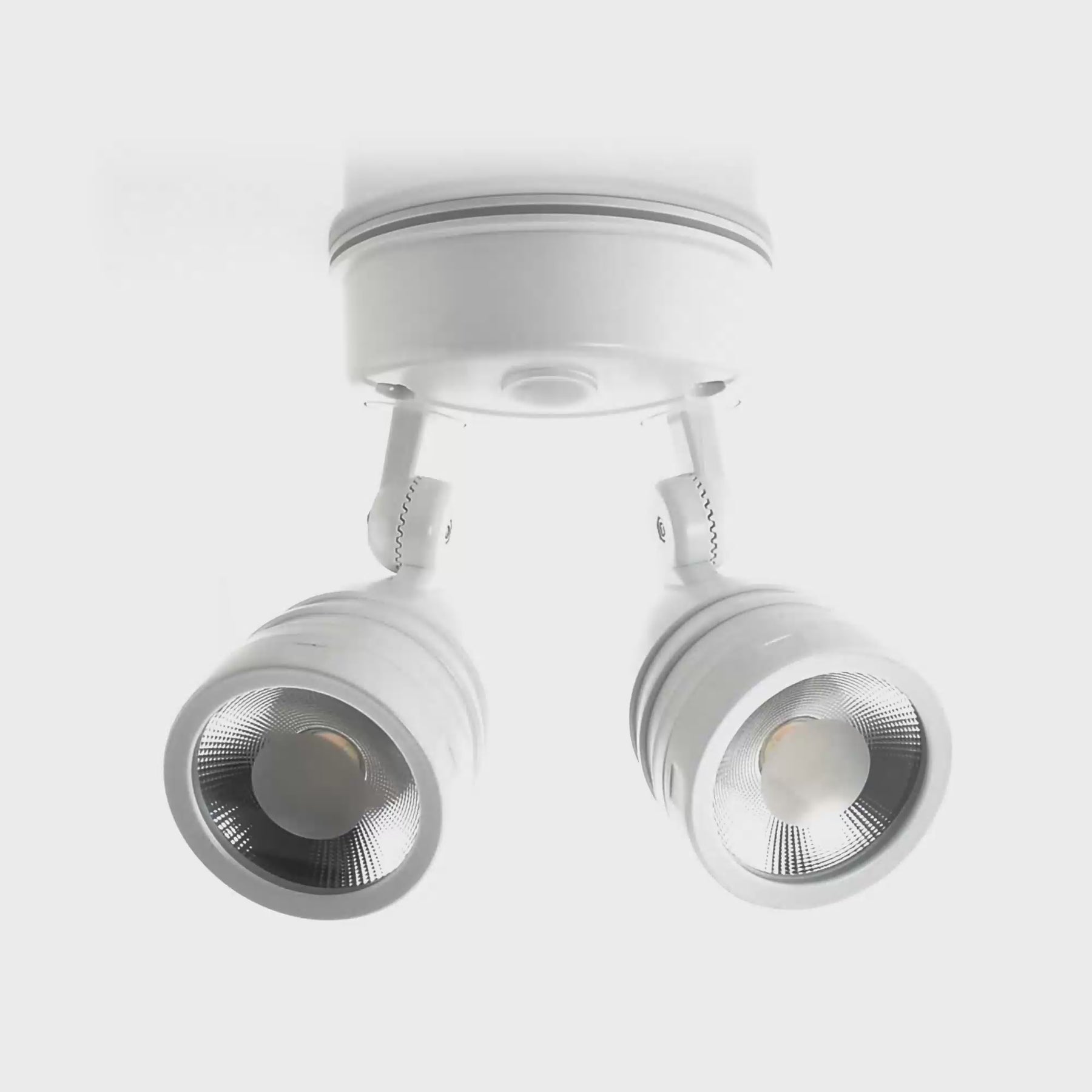 Havit Lighting Focus Polycarbonate White Double Adjustable Spot Light With Sensor