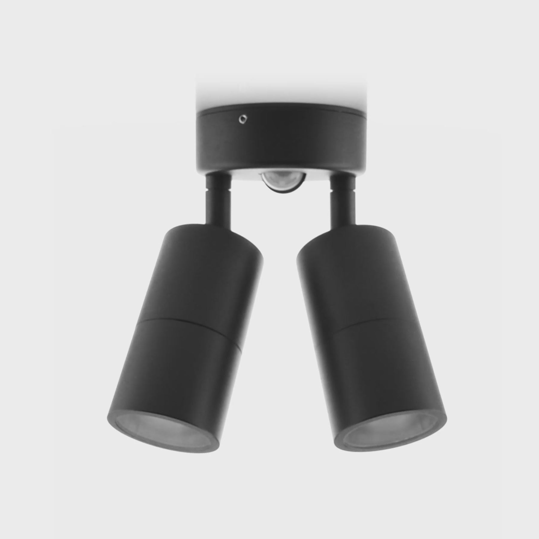 Havit Lighting Tivah Aluminium Black TRI Colour Double Adjustable Spot Lights with Sensor