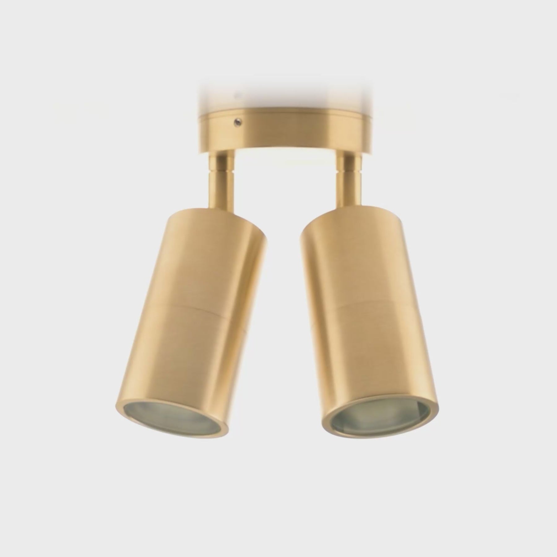 Havit Lighting Tivah Solid Brass TRI Colour Double Adjustable Wall Pillar Lights