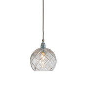 Rowan Pendant Light W155mm Glass Matt Silver