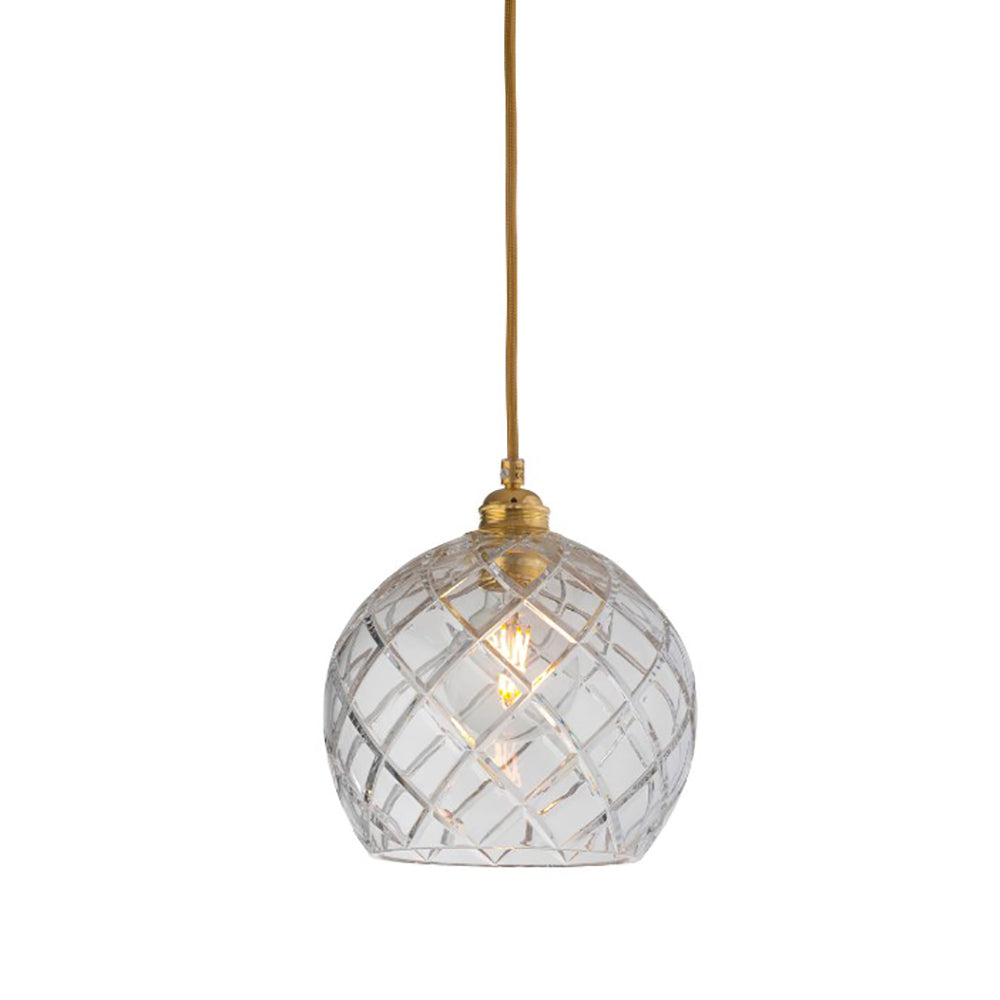Rowan Pendant Light W220mm Glass Matt Gold