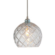 Rowan Pendant Light W220mm Glass Matt Silver
