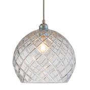 Rowan Pendant Light W280mm Glass Matt Silver