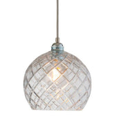 Rowan Pendant Light W220mm Glass Matt Silver