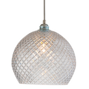 Rowan Pendant Light W280mm Glass Matt Silver