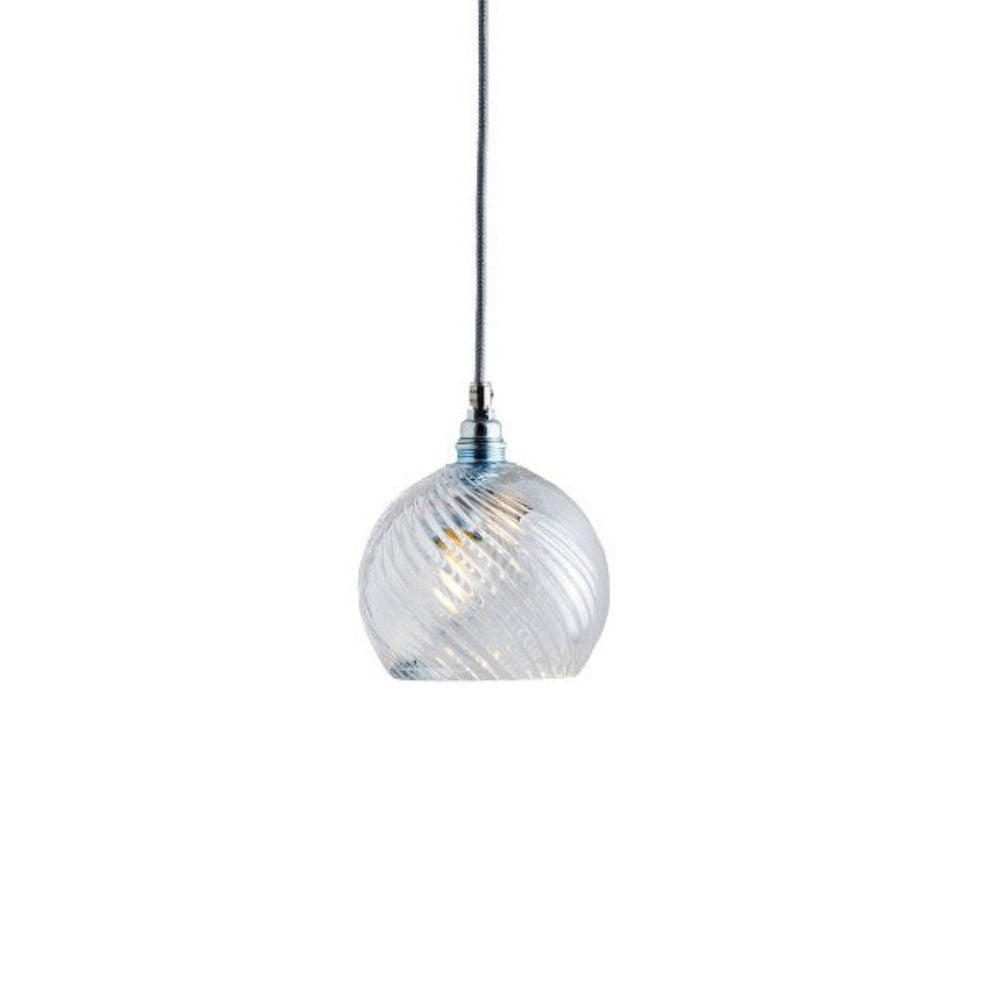 Rowan Pendant Light W155mm Glass Matt Silver