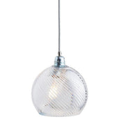 Rowan Pendant Light W220mm Glass Matt Silver