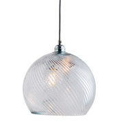 Rowan Pendant Light W280mm Glass Matt Silver