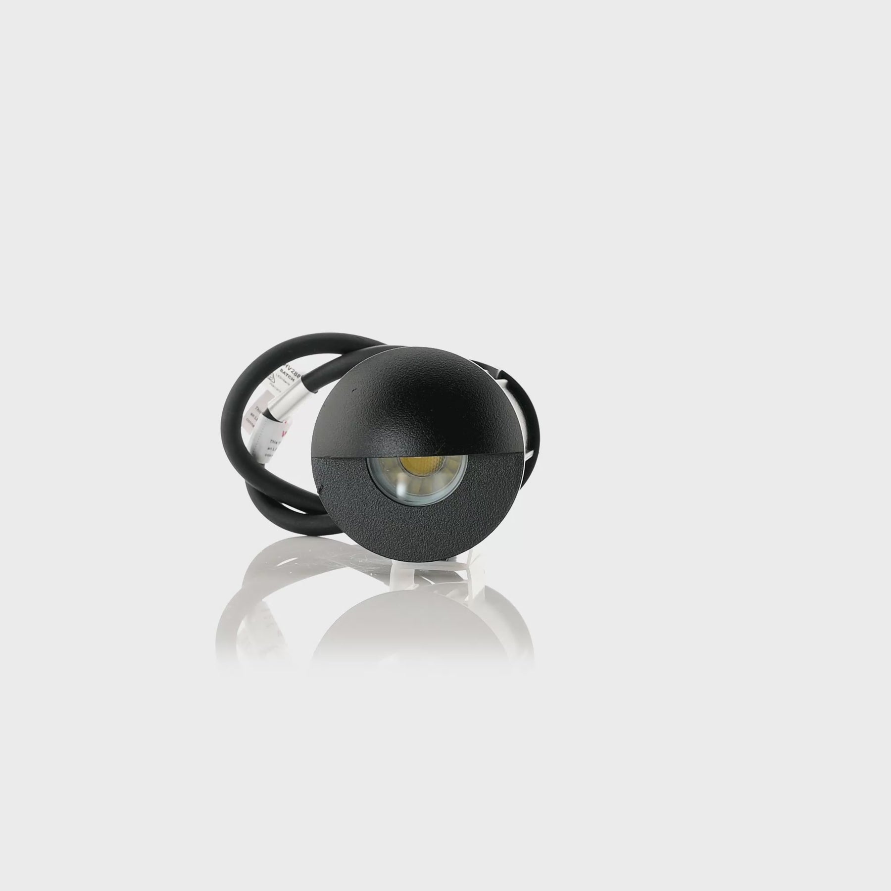Havit Lighting Elite Black Aluminium LED Wall or Step Light with Eyelid