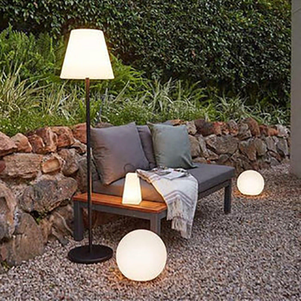 LED Mood Outdoor Portable Ball Light 5V Battery W300mm White Plastic RGB