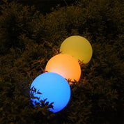 LED Mood Outdoor Portable Ball Light 5V Battery W400mm White Plastic RGB