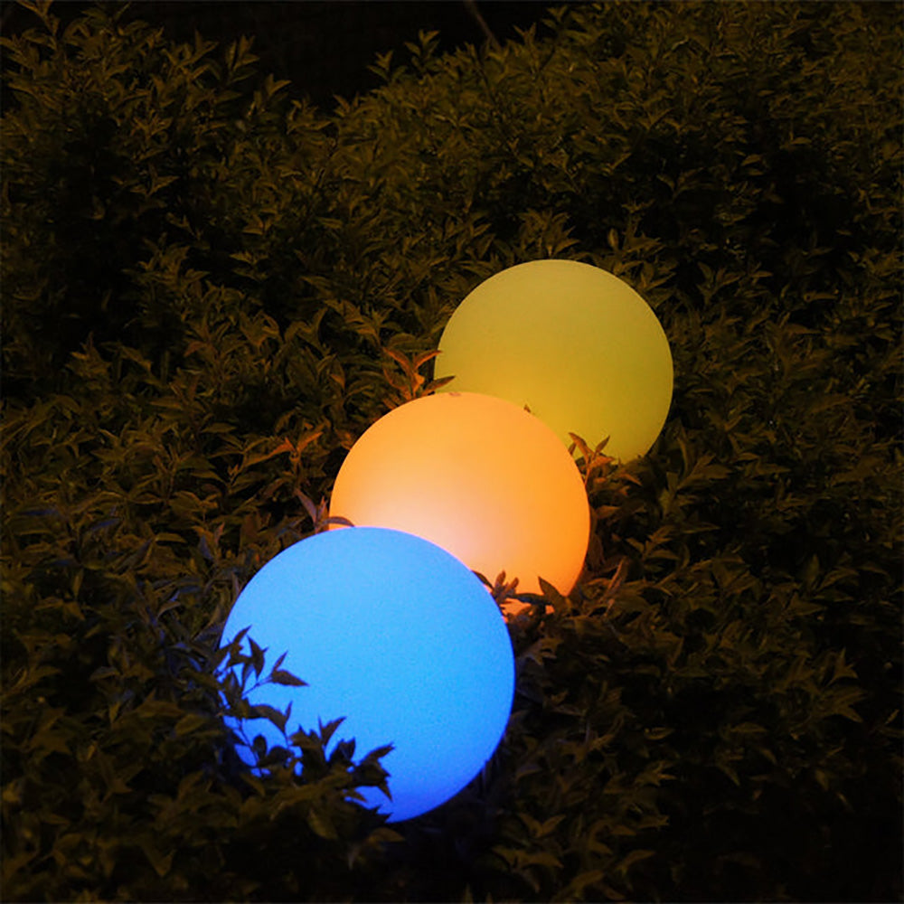 LED Mood Outdoor Portable Ball Light 5V Battery W500mm White Plastic RGB