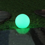 LED Mood Outdoor Portable Ball Light With Sensor White Plastic Battery RGB