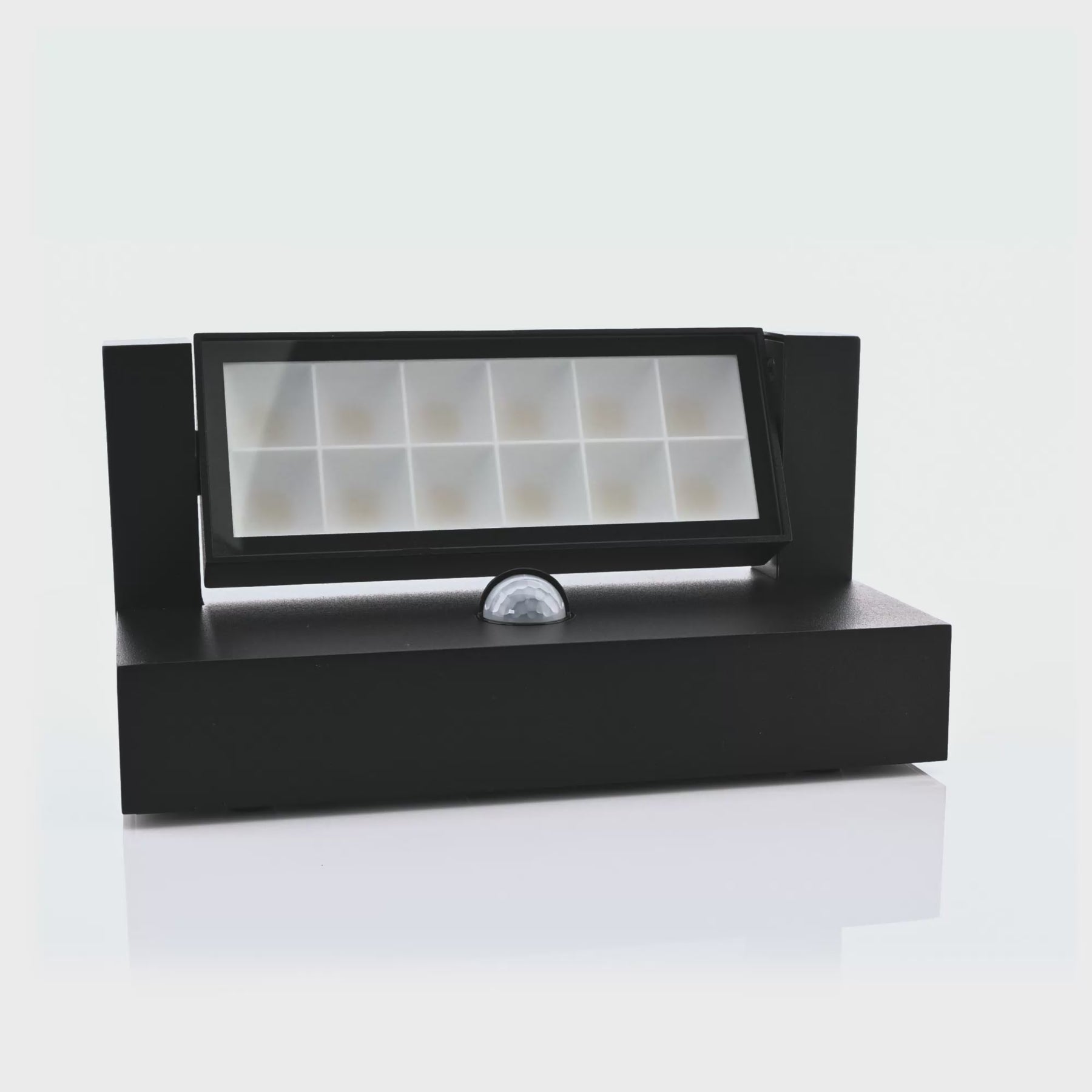 Havit Lighting Locu Aluminium Black Adjustable 24w LED Floodlight with Sensor