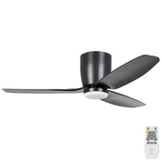Eglo Seacliff Ceiling Fan DC Motor 44″ with CCT LED Lights (Black)