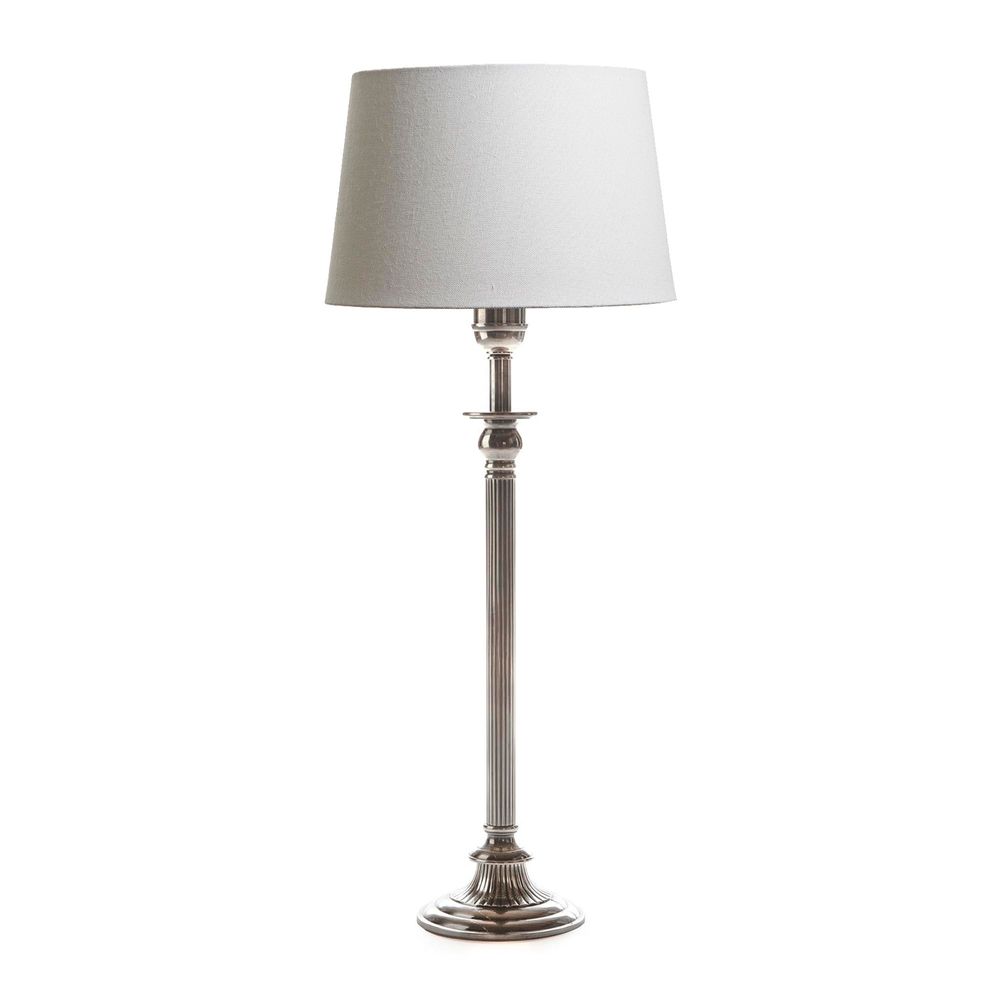 Chelsea 1 Light Table Lamp Base Only Antique Silver
