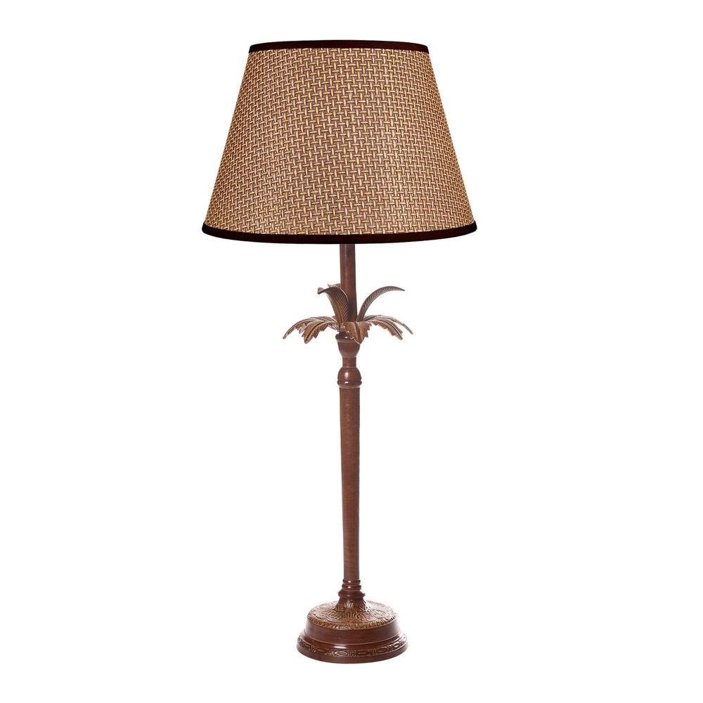Casablanca 1 Light Table Lamp Base Brown