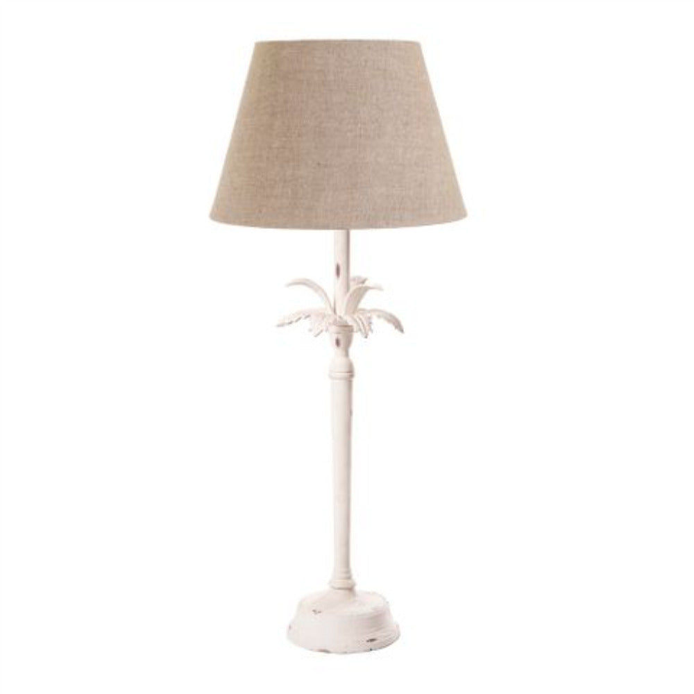 Casablanca 1 Light White - Tall Slender Palm Tree Table Lamp Base Only