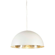 Alfresco Dome 1 Light Pendant White Silver