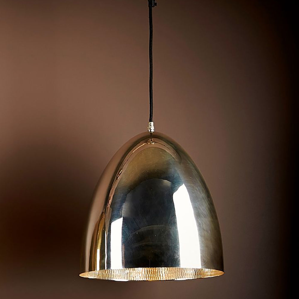 Egg 1 Light Pendant Silver