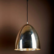 Egg 1 Light Pendant Silver