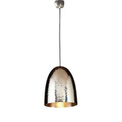 Dolce Beaten 1 Light Pendant Silver