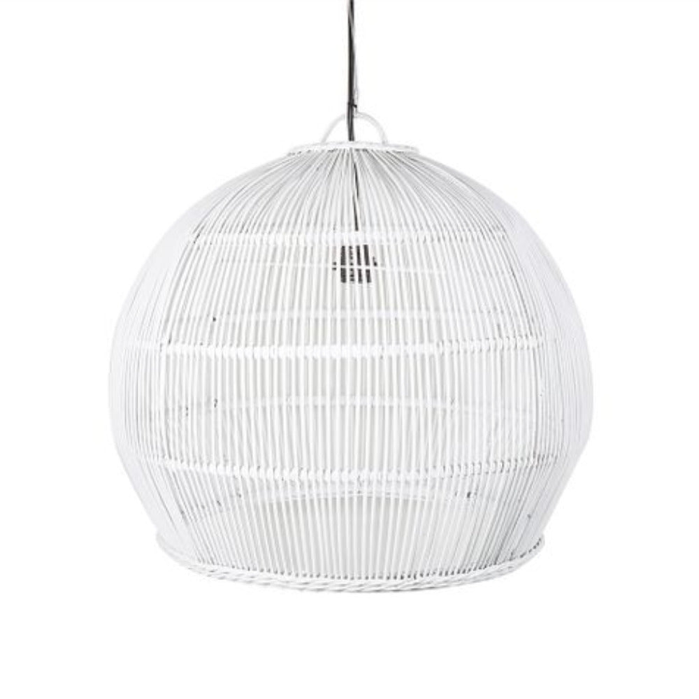 Comores 1 Light Pendant White