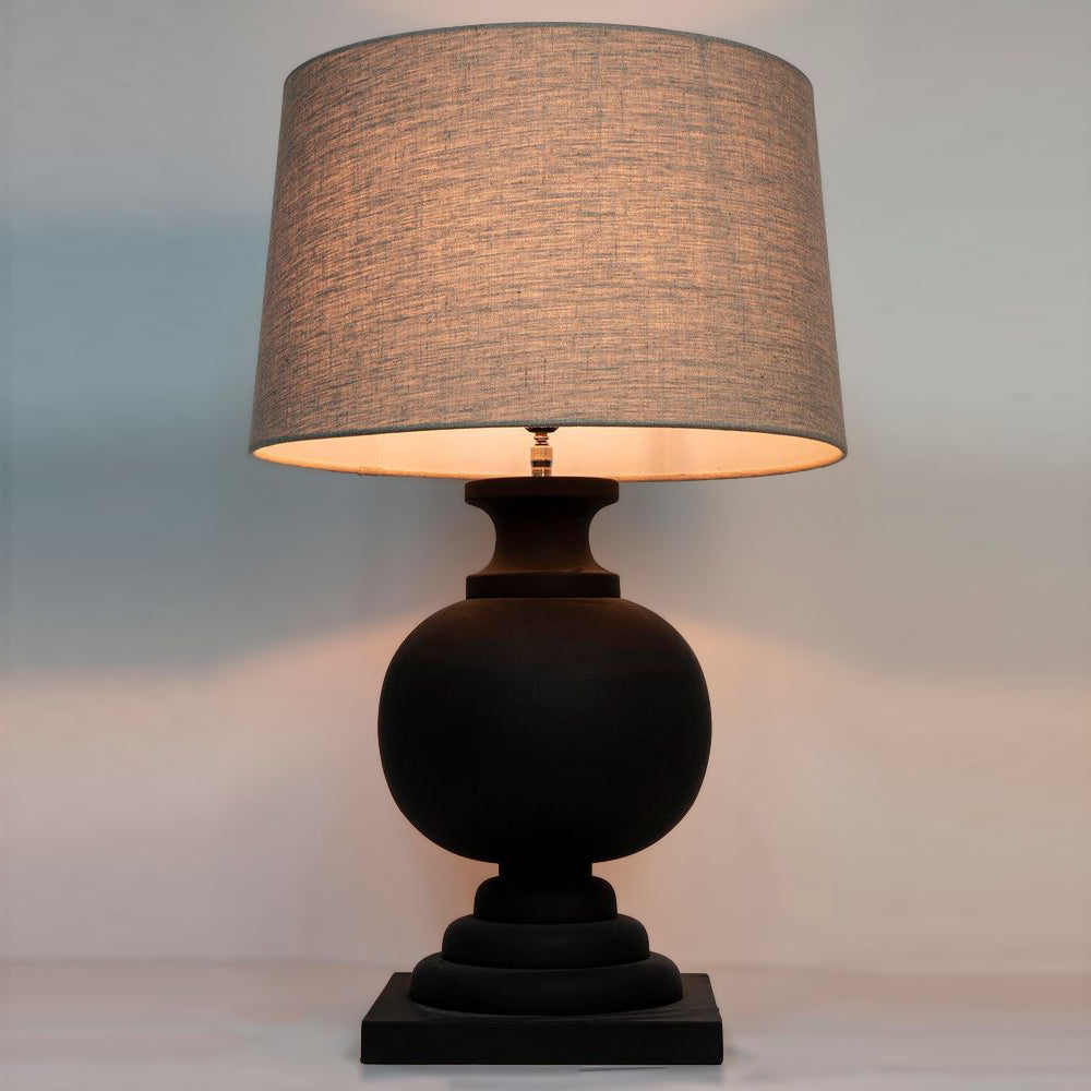 Coach 1 Light Black Table Lamp Base Only