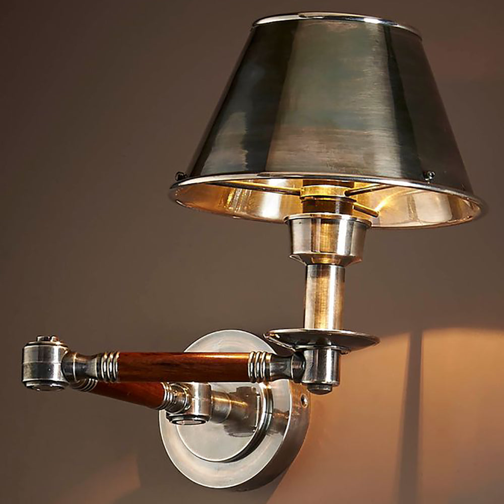 Benton 1 Light Swing Arm Sconce Antique Silver