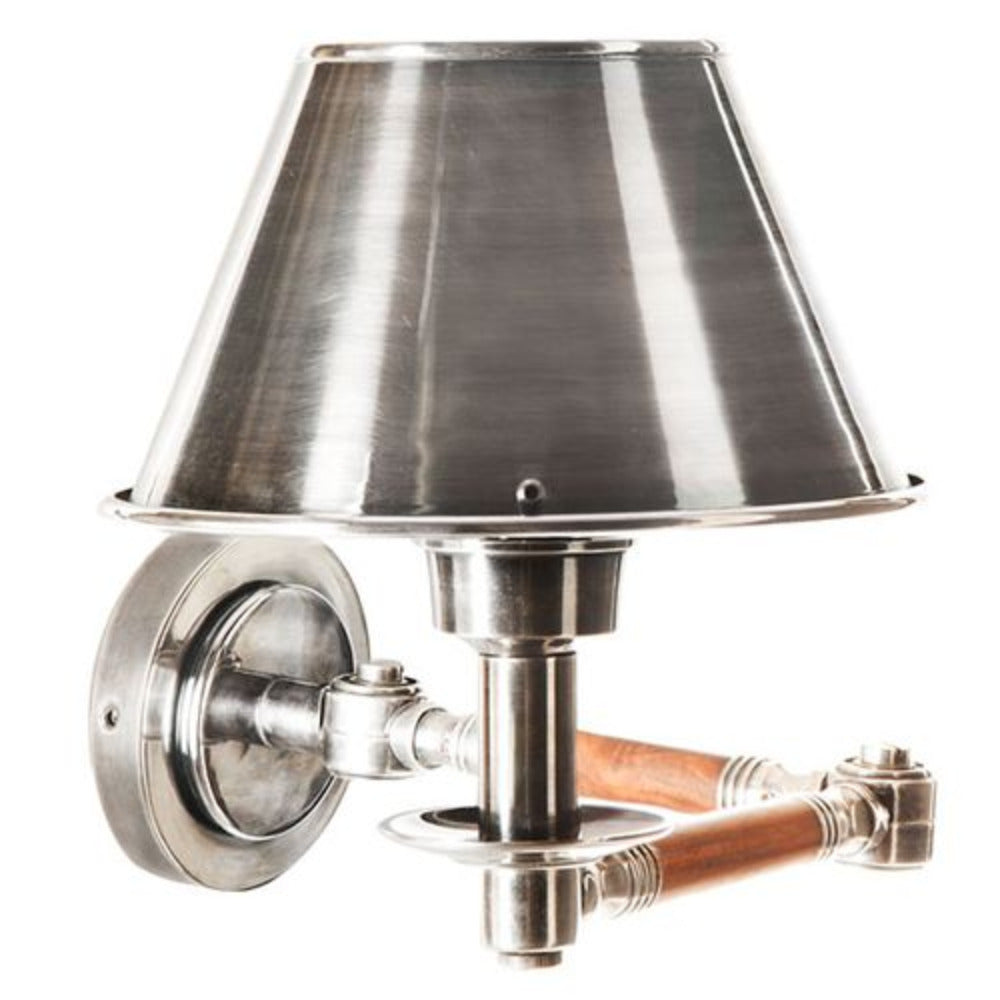 Benton 1 Light Swing Arm Sconce Antique Silver