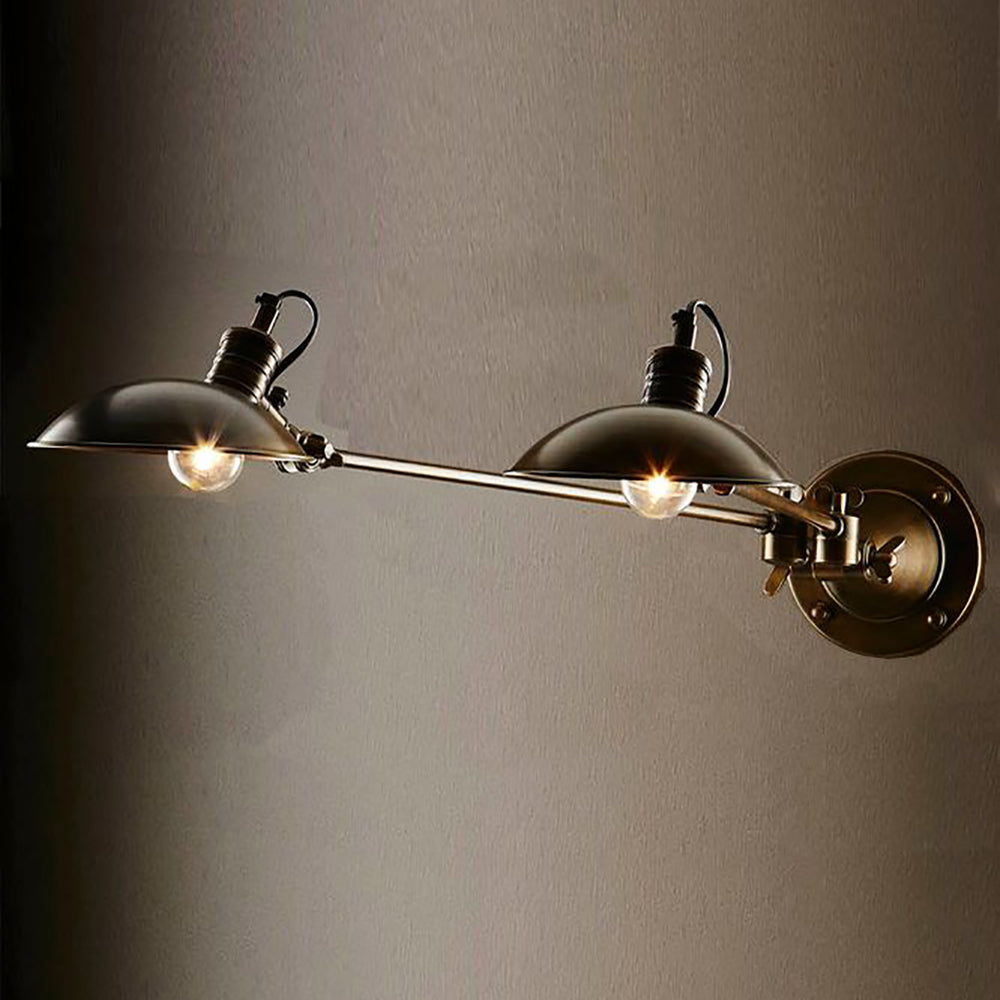Remington Double Arm Wall Light Silver