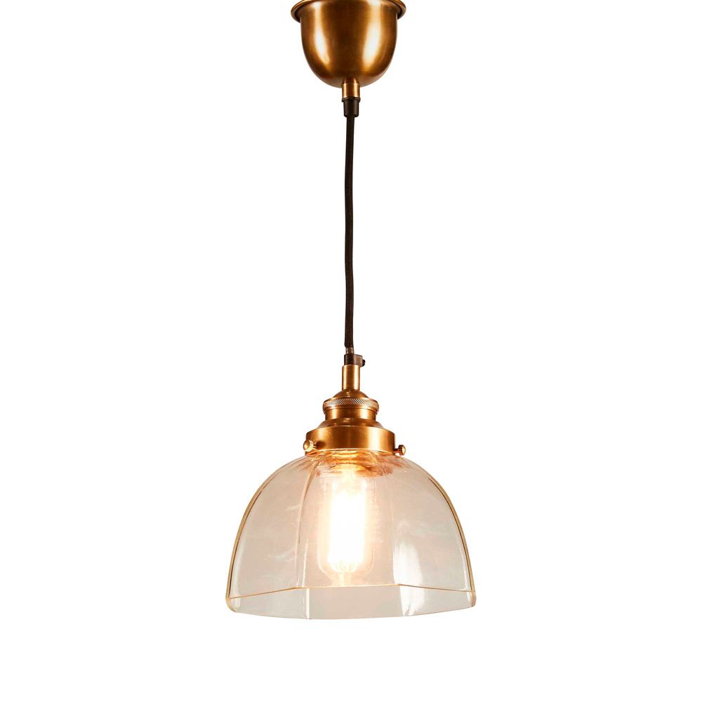 Hobart 1 Light Pendant Antique Brass