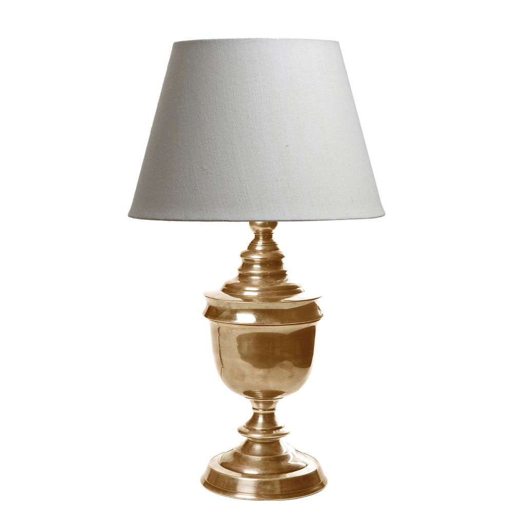 Sheffield Brass Urn Table Lamp Base Only - Antique Brass