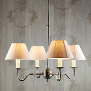 Milton 4 Light Chandelier Base Silver
