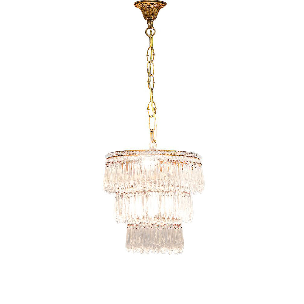 Eve Chandelier Antique Brass Glass