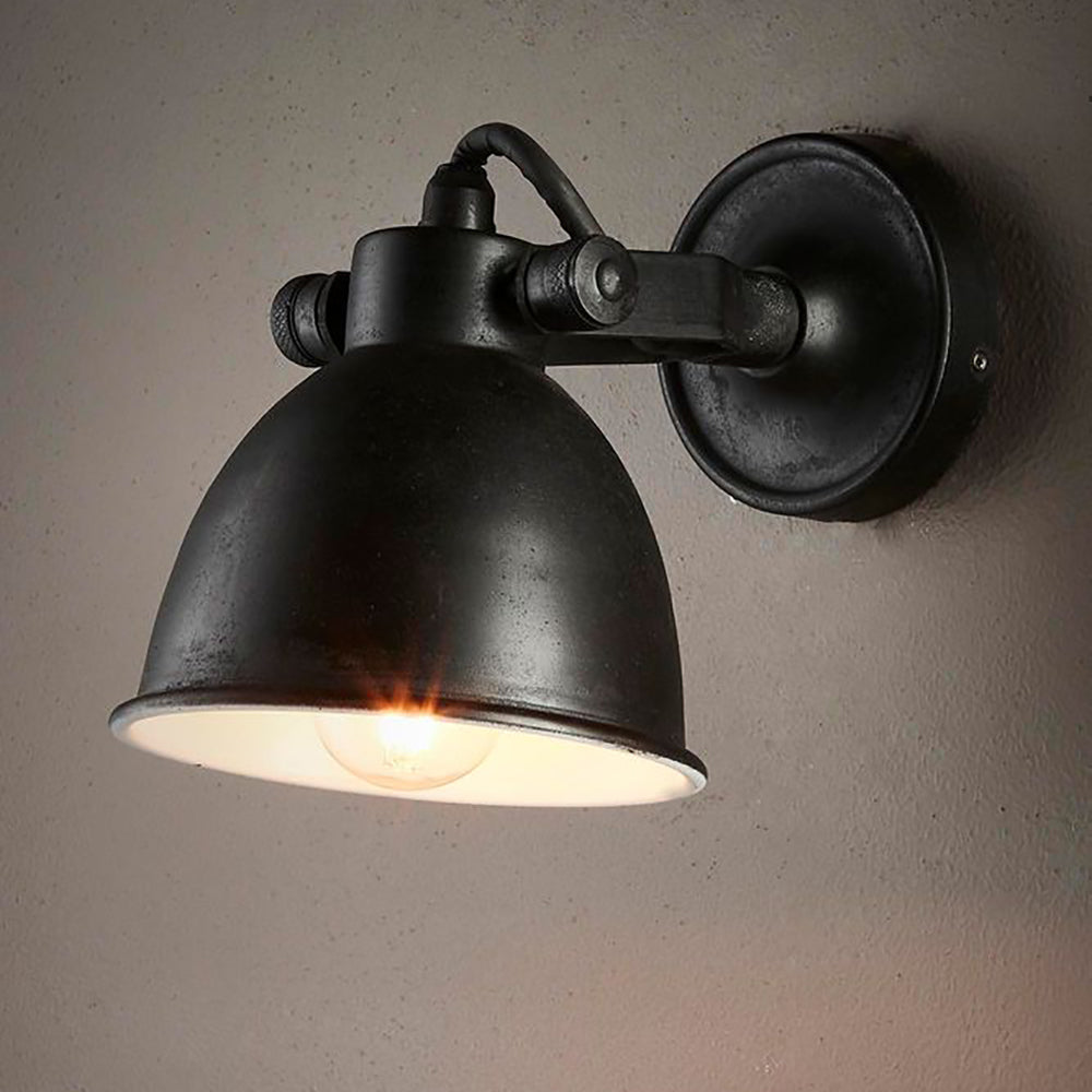Phoenix 1 Light Wall Lamp Black