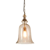 Tivoli Glass Overhead Lamp Large Silver
