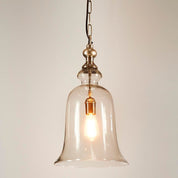 Tivoli Glass Overhead Lamp Large Silver