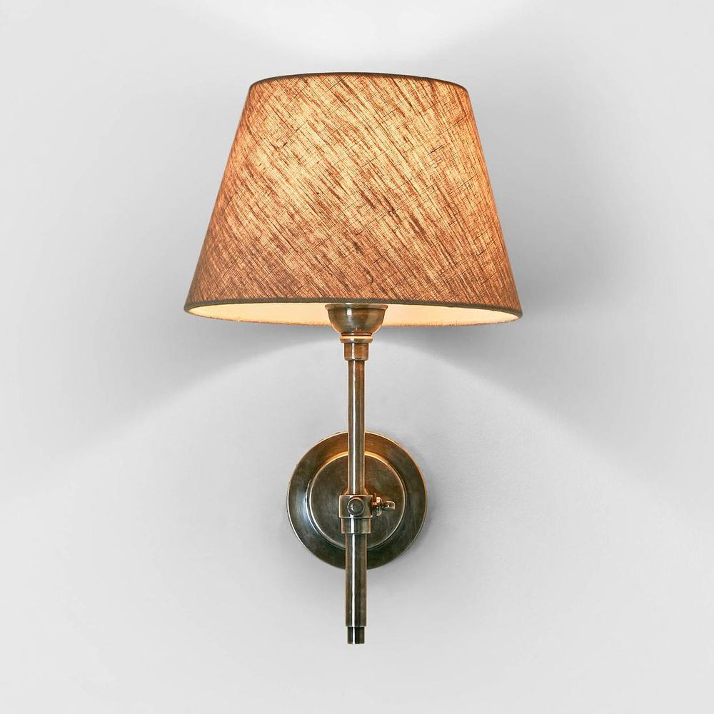 Dino Wall Sconce Wall Sconce Antique Silver Brass