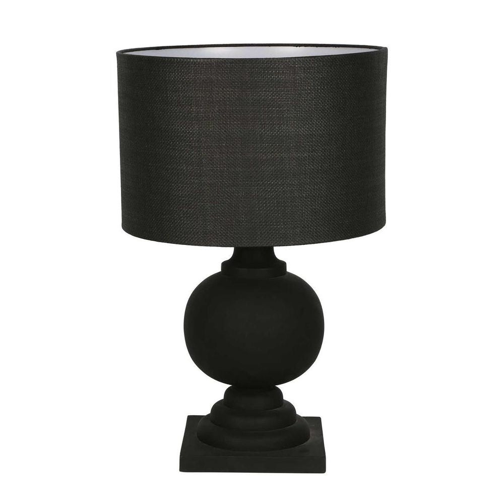 Coach Table Lamp with Shade Black
