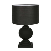 Coach Table Lamp with Shade Black