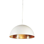 Alfresco Dome 1 Light Pendant White Copper