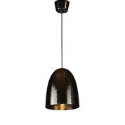 Dolce Beaten 1 Light Pendant Charcoal